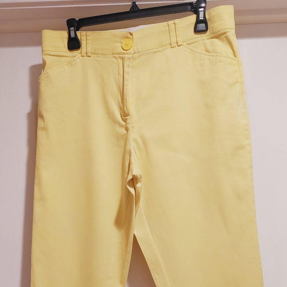 Yellow Capri Pants Counterpart Sz 10